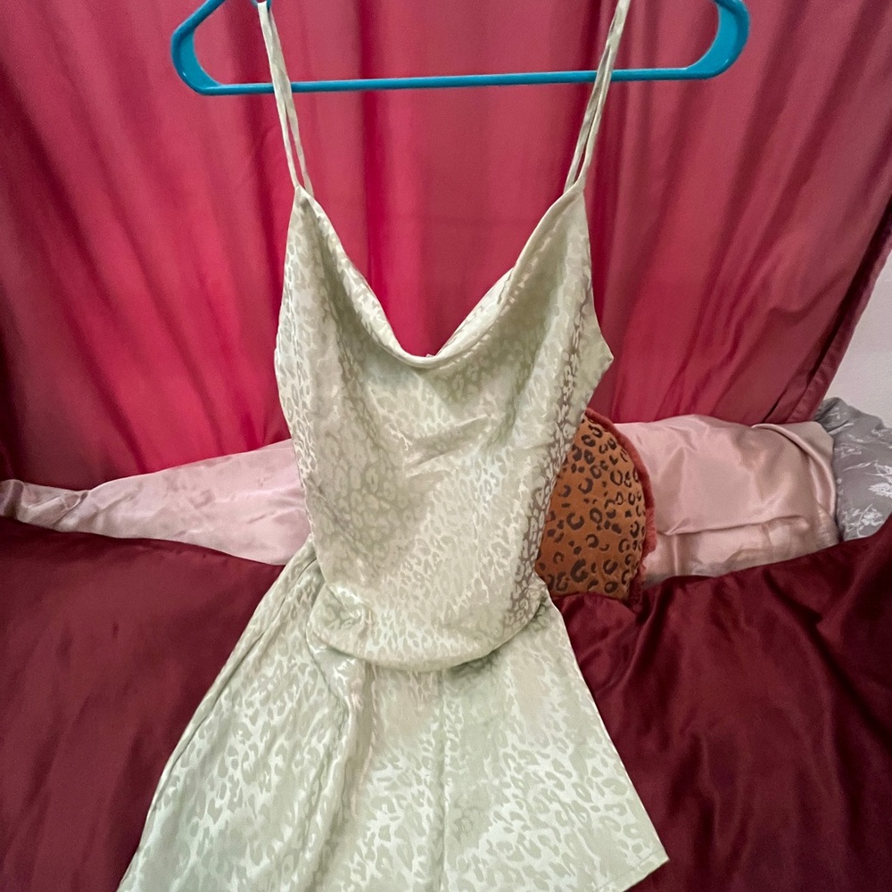 3+1 Audrey Mini Dress in Light Green